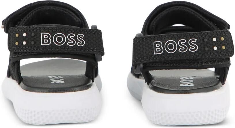 BOSS Kidswear Sandalen met logobandje Zwart - Foto 3