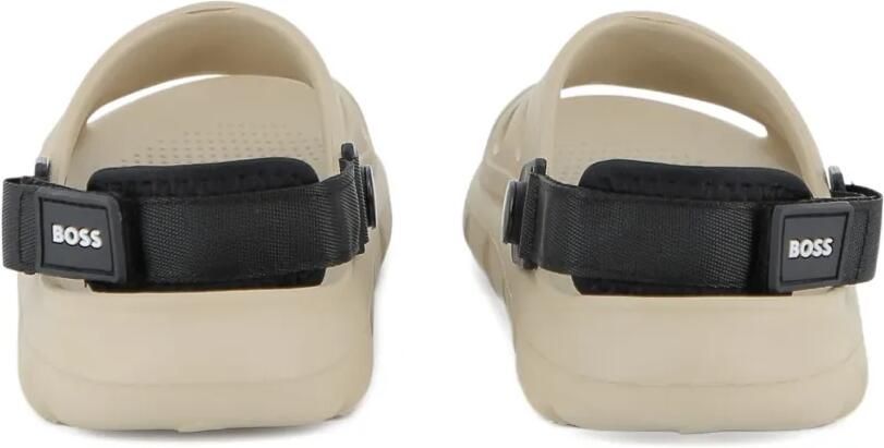 BOSS Kidswear Sandalen met logoplakkaat Beige - Foto 3