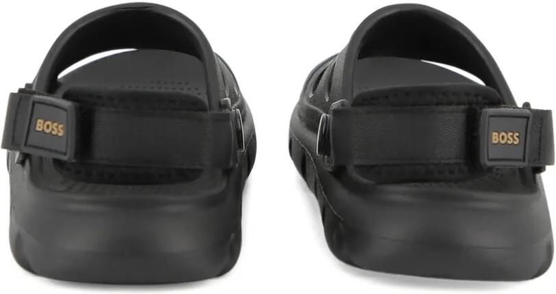 BOSS Kidswear Sandalen met logoplakkaat Zwart - Foto 3