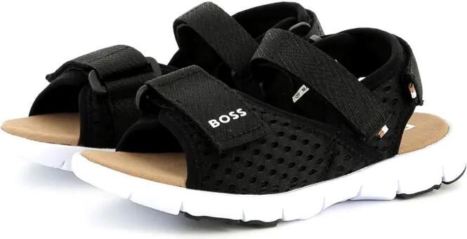 BOSS Kidswear Sandalen met logoprint Zwart - Foto 5