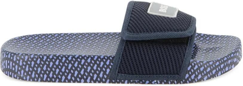 BOSS Kidswear Slippers met patroon Blauw - Foto 5