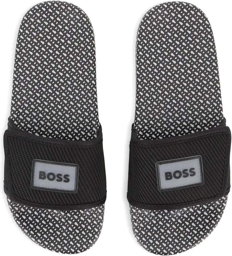 BOSS Kidswear Slippers met patroon Wit - Foto 2