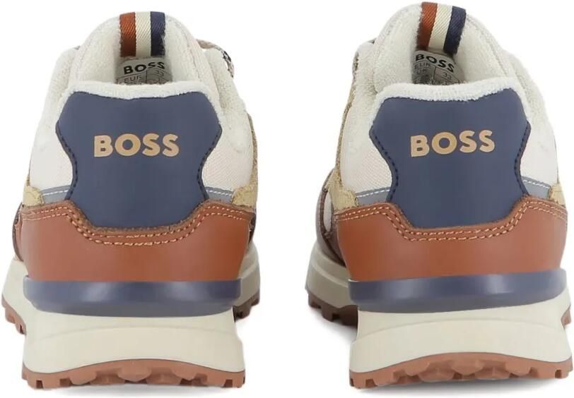 BOSS Kidswear Sneakers met colourblocking Bruin - Foto 3