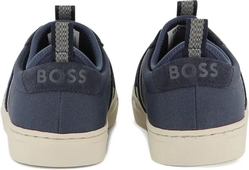 BOSS Kidswear Sneakers met elastische logoband Blauw - Foto 3