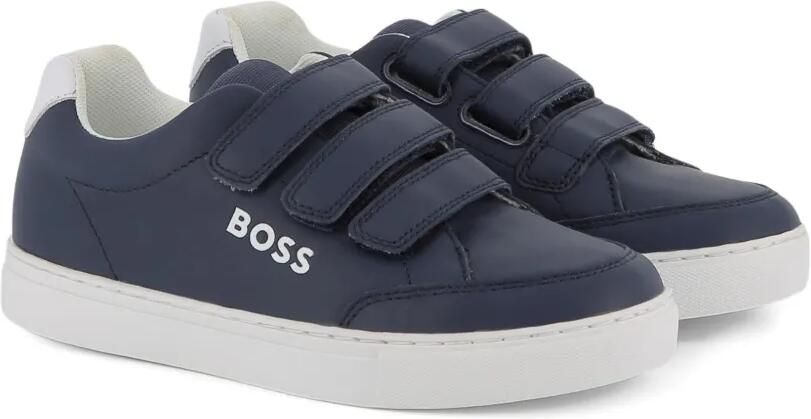 BOSS Kidswear Sneakers met klittenband Blauw