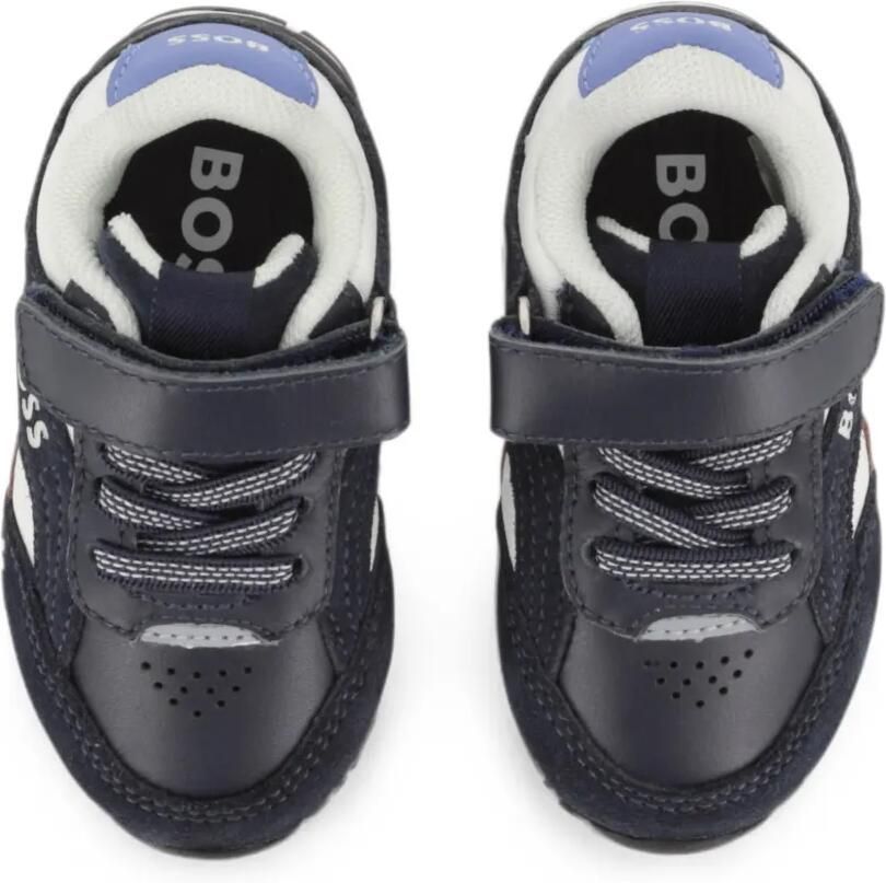 BOSS Kidswear Sneakers met klittenband Blauw - Foto 2