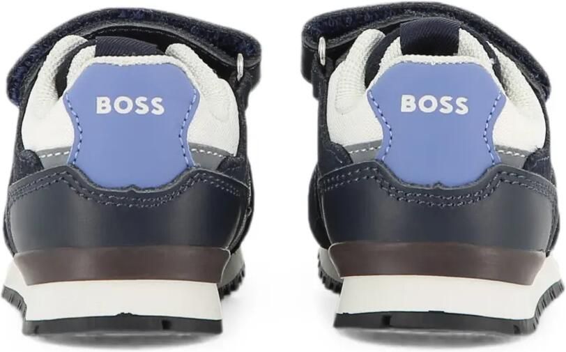 BOSS Kidswear Sneakers met klittenband Blauw - Foto 3