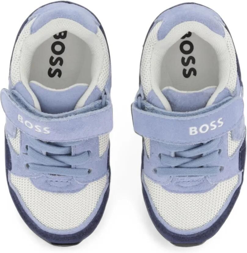 BOSS Kidswear Sneakers met klittenband Blauw - Foto 2