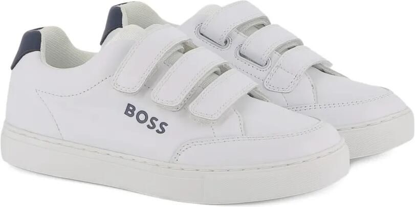 BOSS Kidswear Sneakers met klittenband Wit