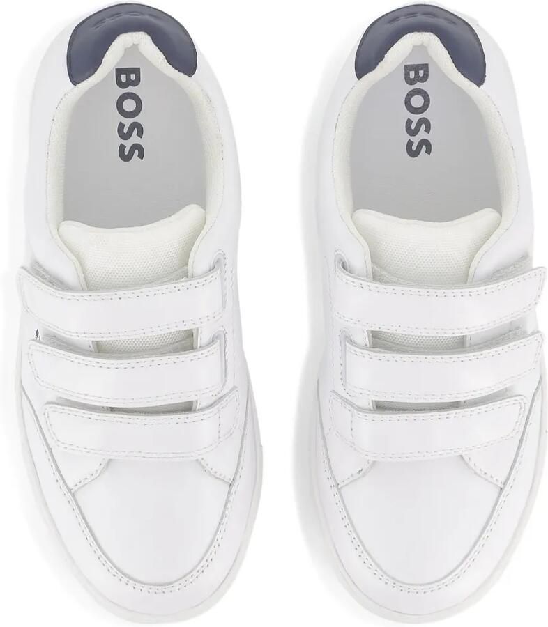 BOSS Kidswear Sneakers met klittenband Wit - Foto 2