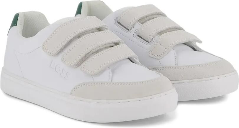 BOSS Kidswear Sneakers met klittenband Wit