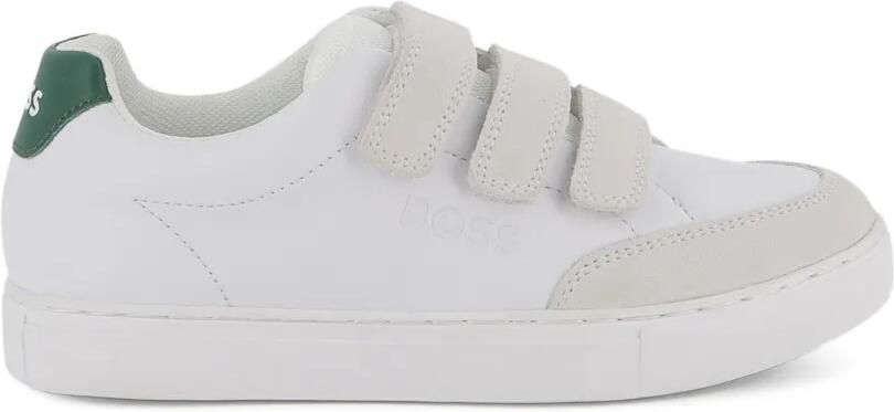 BOSS Kidswear Sneakers met klittenband Wit - Foto 4