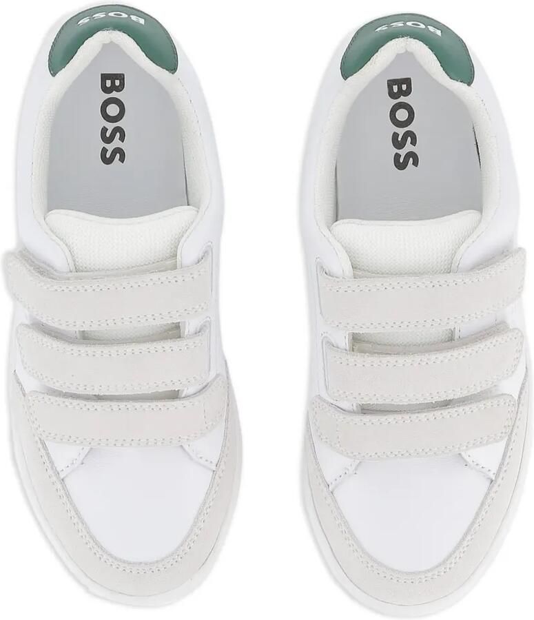 BOSS Kidswear Sneakers met klittenband Wit - Foto 2
