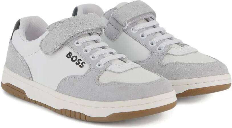 BOSS Kidswear Sneakers met klittenband Wit