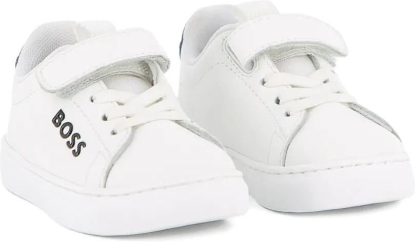 BOSS Kidswear Sneakers met klittenband Wit