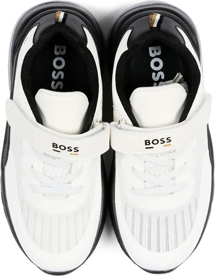 BOSS Kidswear Sneakers met klittenband Wit - Foto 2