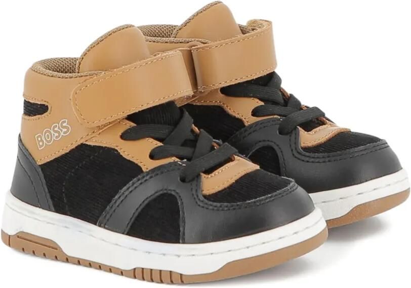 BOSS Kidswear Sneakers met klittenband Zwart