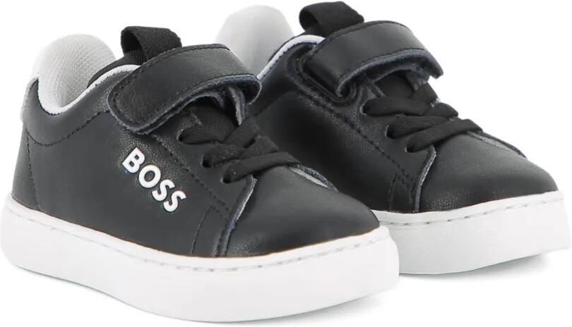 BOSS Kidswear Sneakers met klittenband Zwart