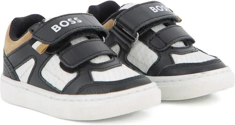 BOSS Kidswear Sneakers met klittenband Zwart