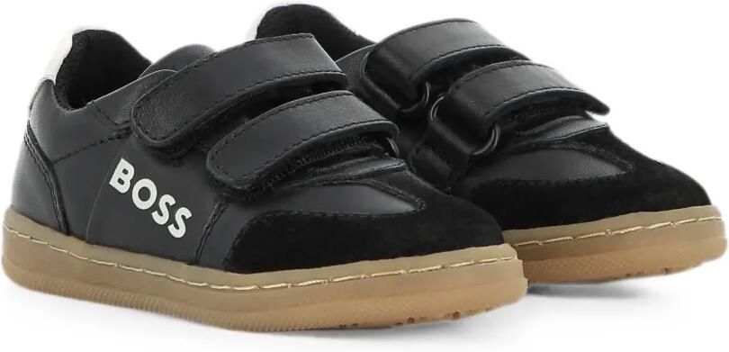 BOSS Kidswear Sneakers met klittenband Zwart