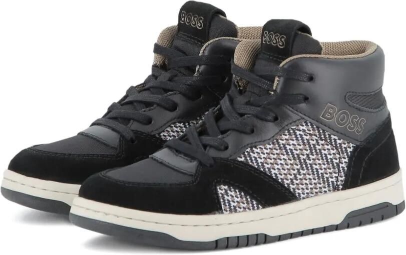 BOSS Kidswear Sneakers met logo-reliëf Zwart - Foto 4