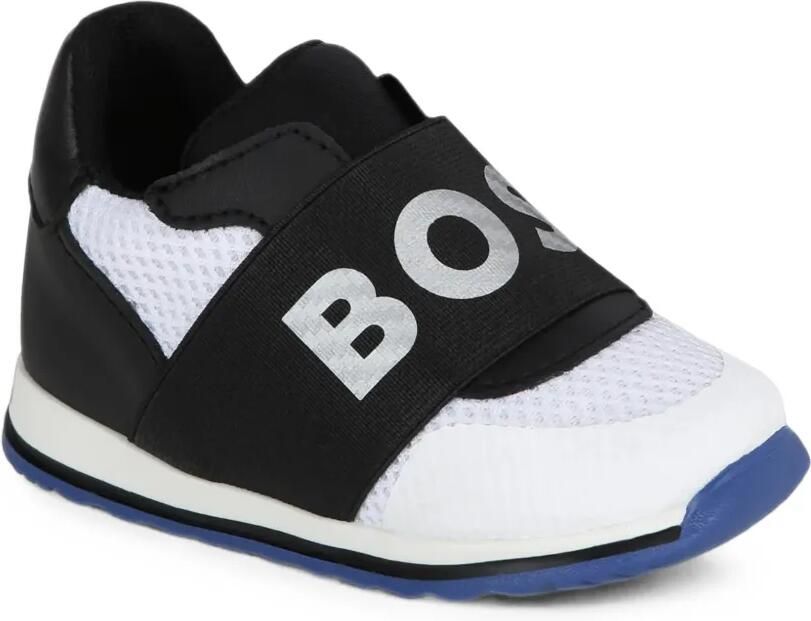 BOSS Kidswear Sneakers met logo Zwart