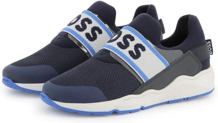 BOSS Kidswear Sneakers met logoband Blauw - Foto 5