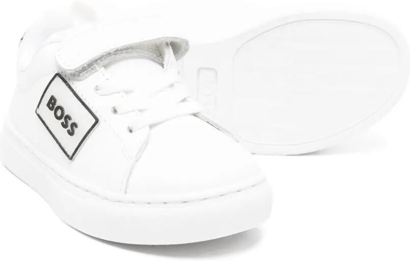 BOSS Kidswear Sneakers met logoband Wit - Foto 3
