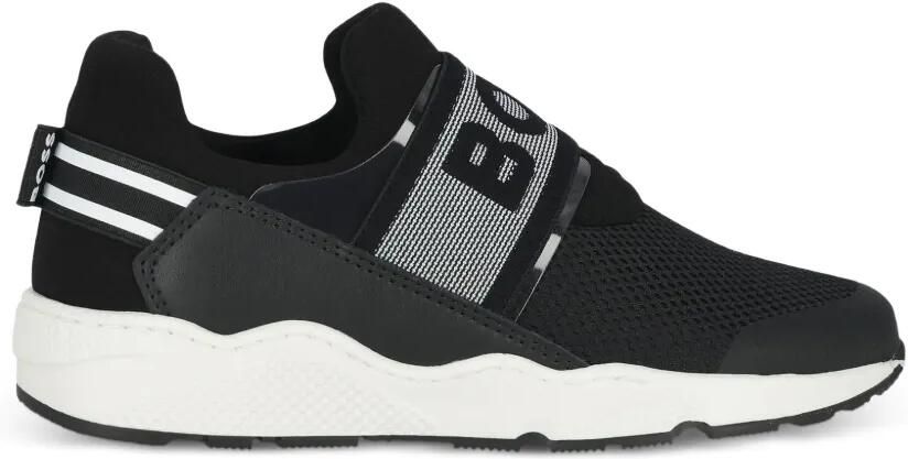 BOSS Kidswear Sneakers met logoband Zwart - Foto 4