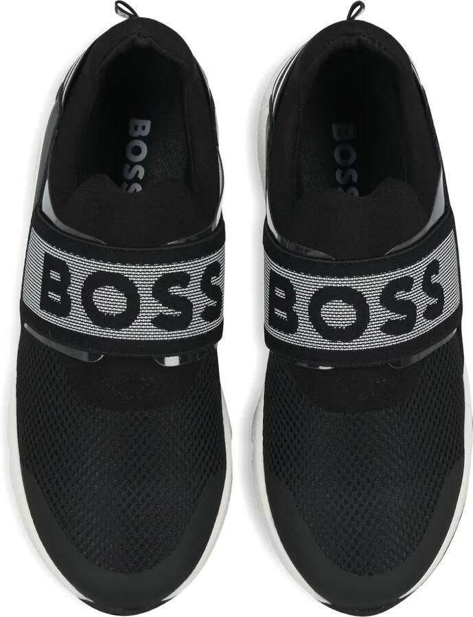 BOSS Kidswear Sneakers met logoband Zwart - Foto 2