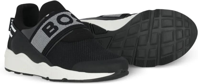 BOSS Kidswear Sneakers met logoband Zwart - Foto 5