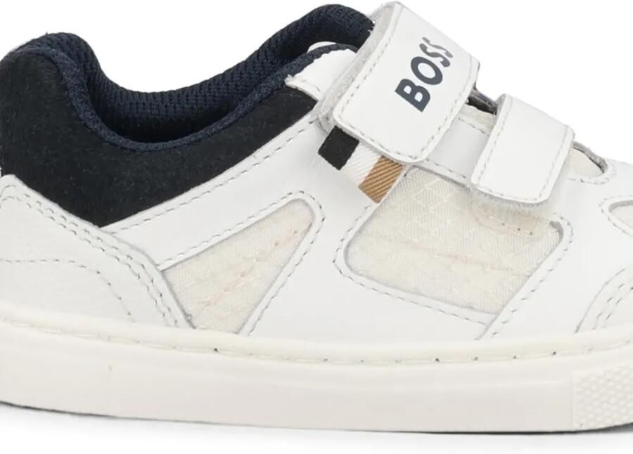 BOSS Kidswear Sneakers met klittenband Wit - Foto 2
