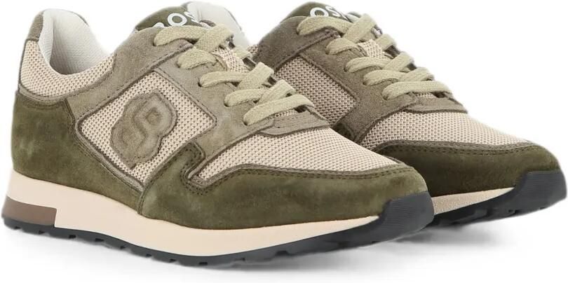 BOSS Kidswear Sneakers met logopatch Groen