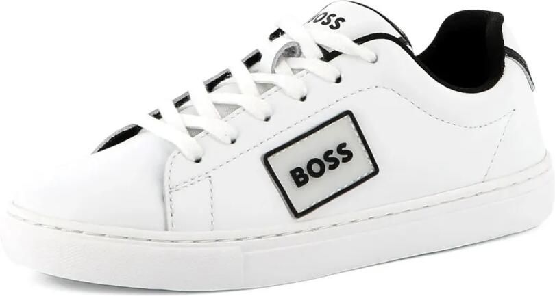 BOSS Kidswear Sneakers met logoplakkaat Wit - Foto 4