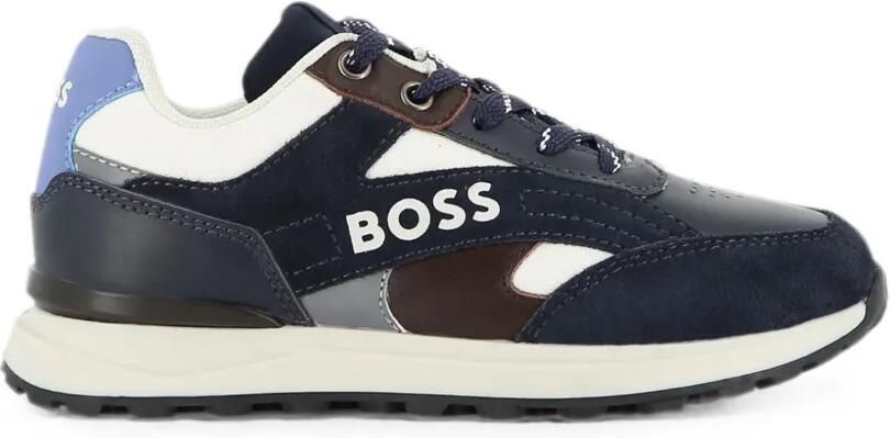 BOSS Kidswear Sneakers met logoprint Blauw - Foto 4