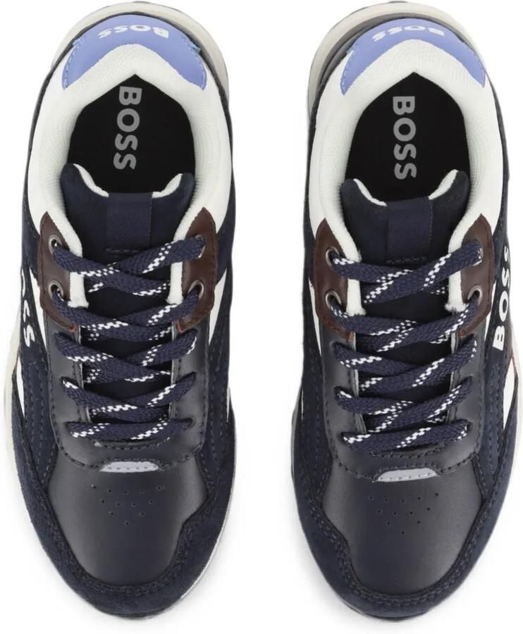 BOSS Kidswear Sneakers met logoprint Blauw - Foto 2