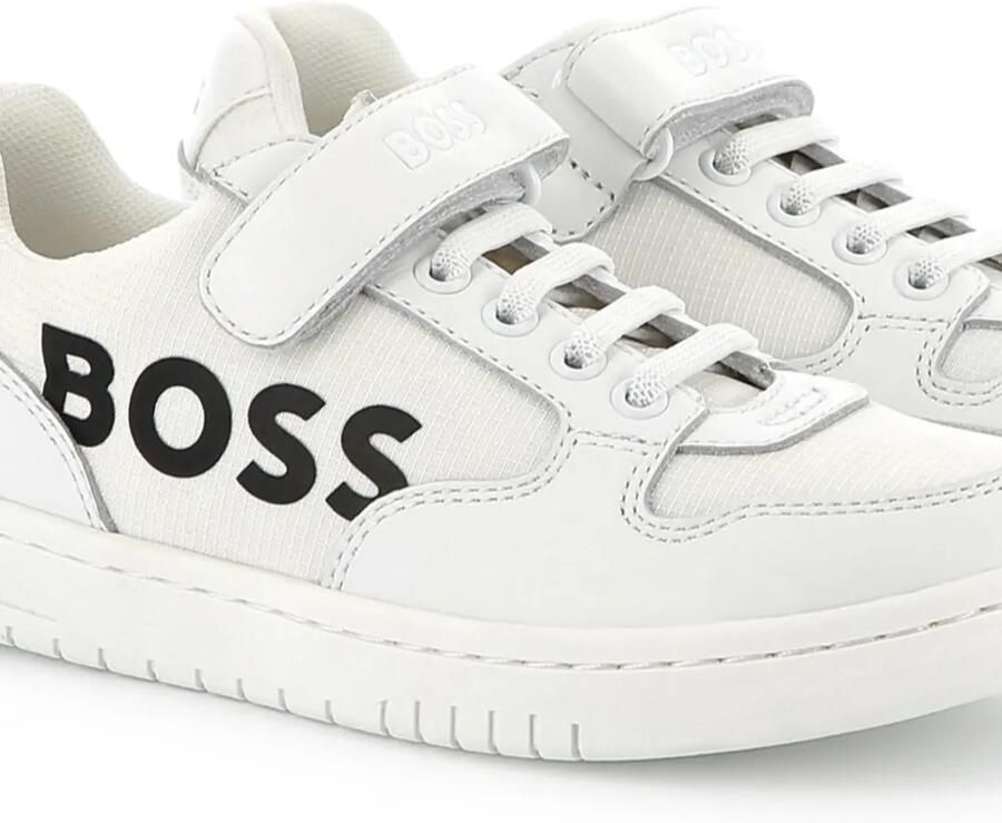 BOSS Kidswear Sneakers met logoprint Wit - Foto 2