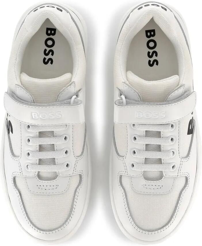 BOSS Kidswear Sneakers met logoprint Wit - Foto 3