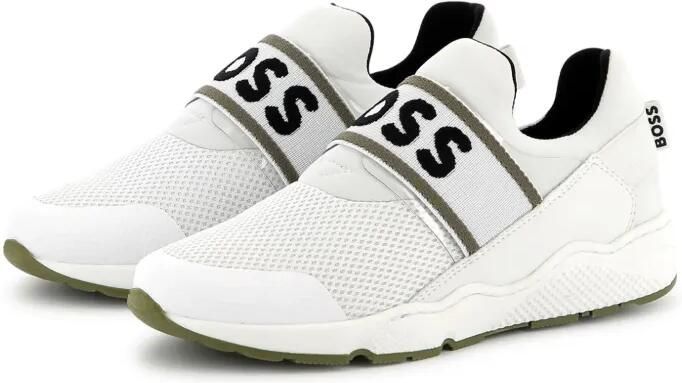 BOSS Kidswear Sneakers met logoprint Wit - Foto 4