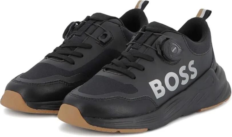 BOSS Kidswear Sneakers met logoprint Zwart - Foto 4