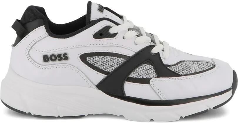 BOSS Kidswear Sneakers met mesh vlakken Wit - Foto 5