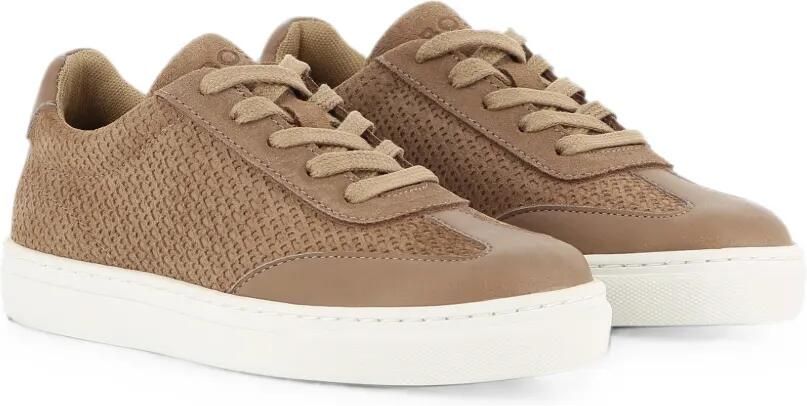 BOSS Kidswear Sneakers met vlakken Beige