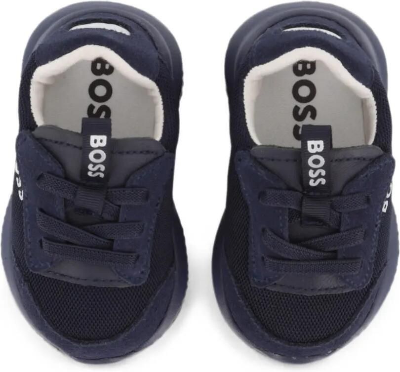 BOSS Kidswear Sneakers met vlakken Blauw