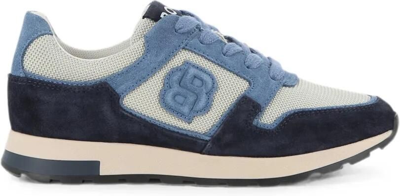 BOSS Kidswear Sneakers met vlakken en Double B-monogram Blauw