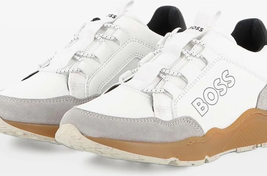 BOSS Kidswear Sneakers met vlakken Wit - Foto 3