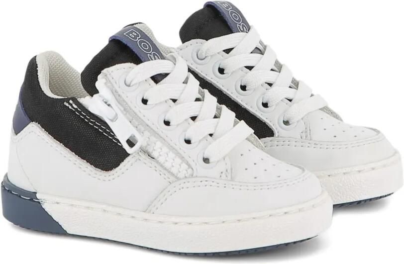 BOSS Kidswear Sneakers met vlakken Wit