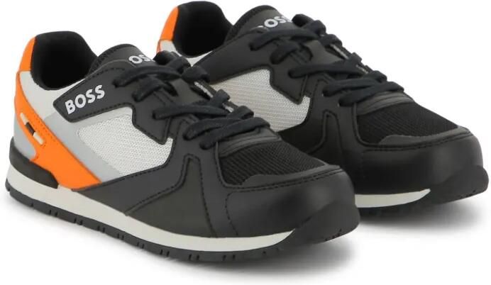 BOSS Kidswear Sneakers met vlakken Zwart