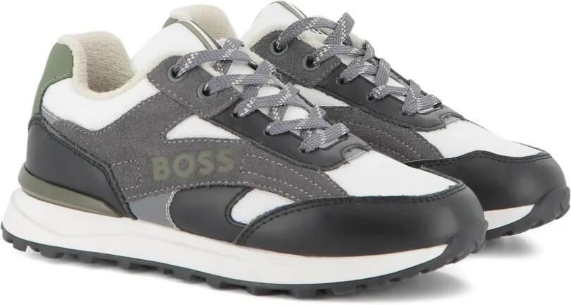 BOSS Kidswear Sneakers met vlakken Zwart