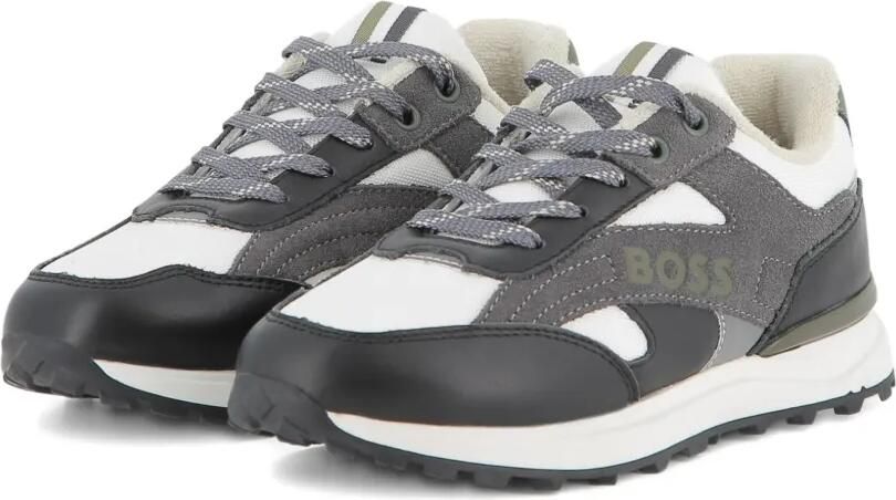 BOSS Kidswear Sneakers met vlakken Zwart - Foto 4