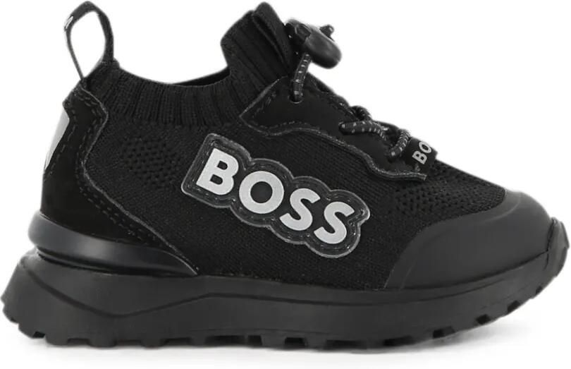 BOSS Kidswear Sneakers met vlakken Zwart - Foto 4